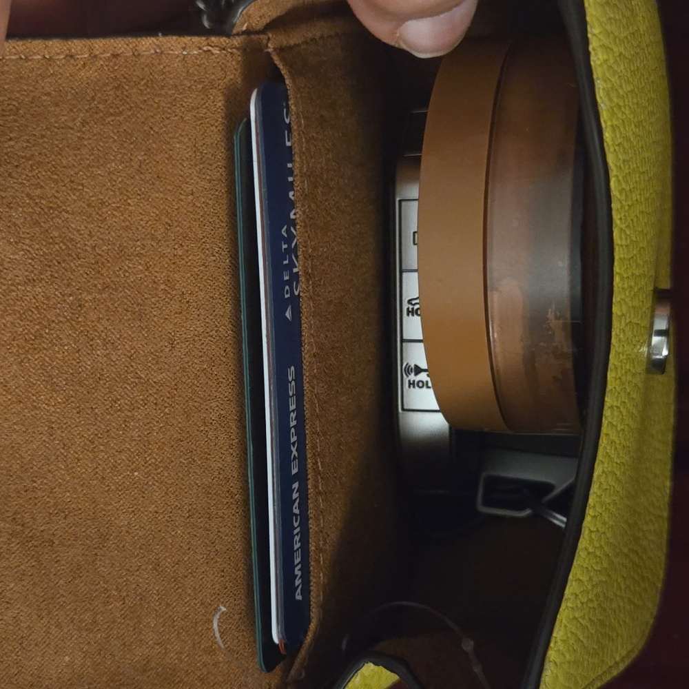 Coach Yellow Leather Crossbody Bag - Picture 6 of 7